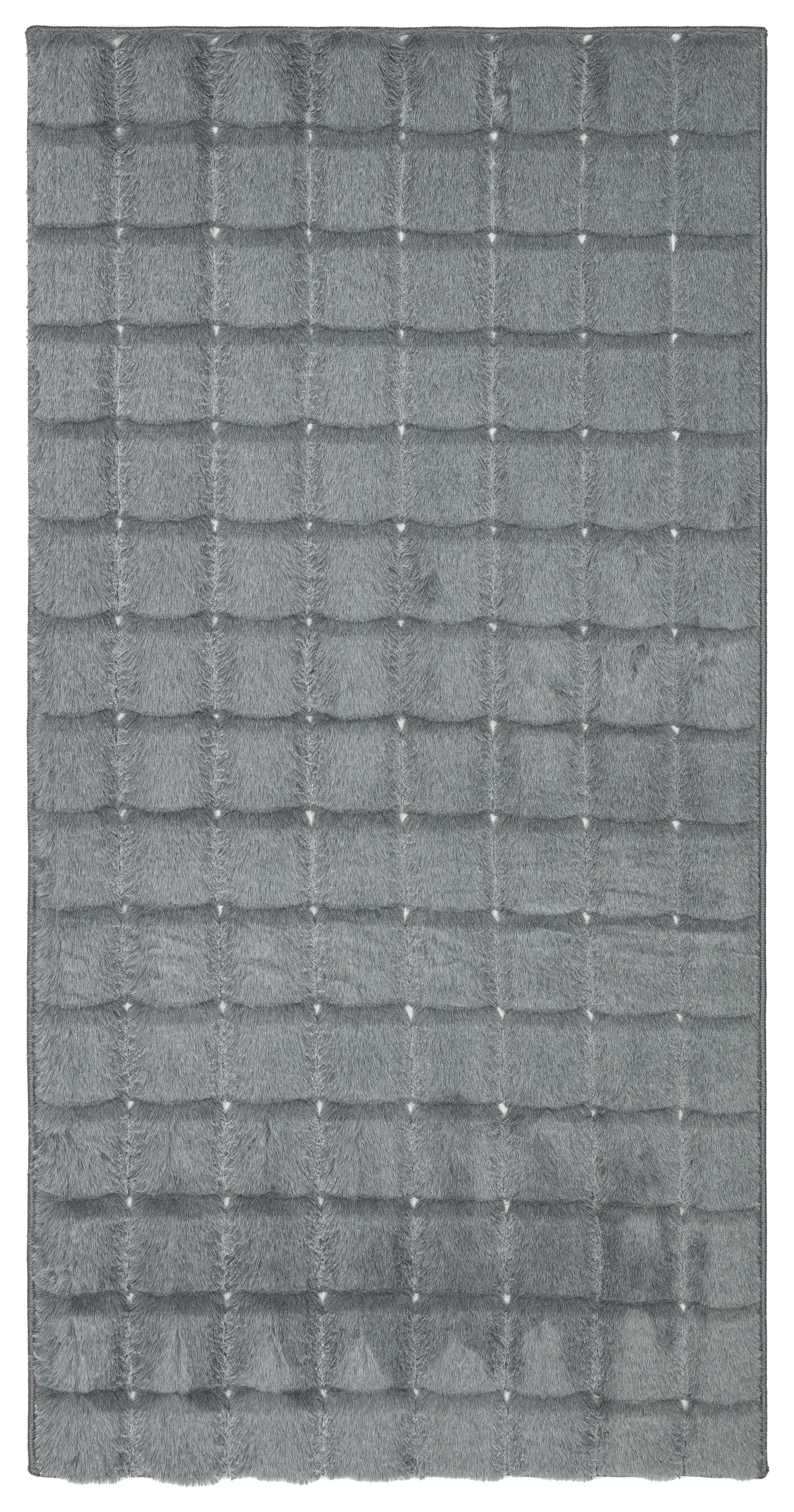 TAVŞAN SAMUR FÜME -  Kaymaz Taban Tavşan Shaggy Yatak Odası Oturma Odası Çocuk Odası Halısı