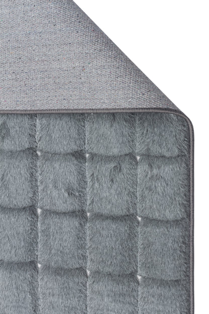 TAVŞAN SAMUR FÜME -  Kaymaz Taban Tavşan Shaggy Yatak Odası Oturma Odası Çocuk Odası Halısı