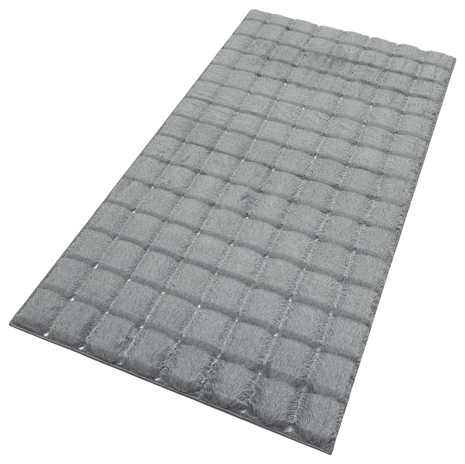 TAVŞAN SAMUR FÜME -  Kaymaz Taban Tavşan Shaggy Yatak Odası Oturma Odası Çocuk Odası Halısı