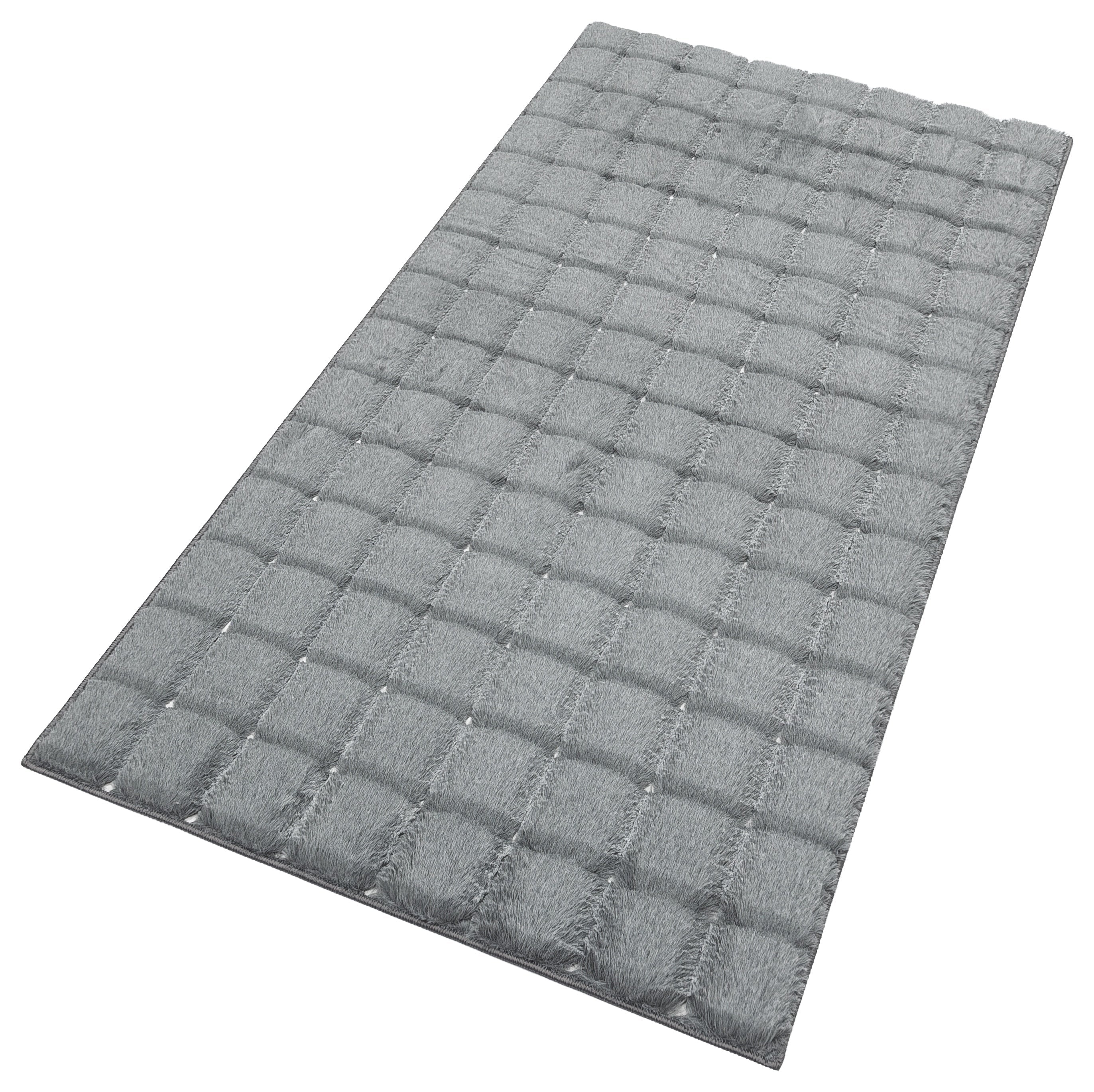 TAVŞAN SAMUR FÜME -  Kaymaz Taban Tavşan Shaggy Yatak Odası Oturma Odası Çocuk Odası Halısı