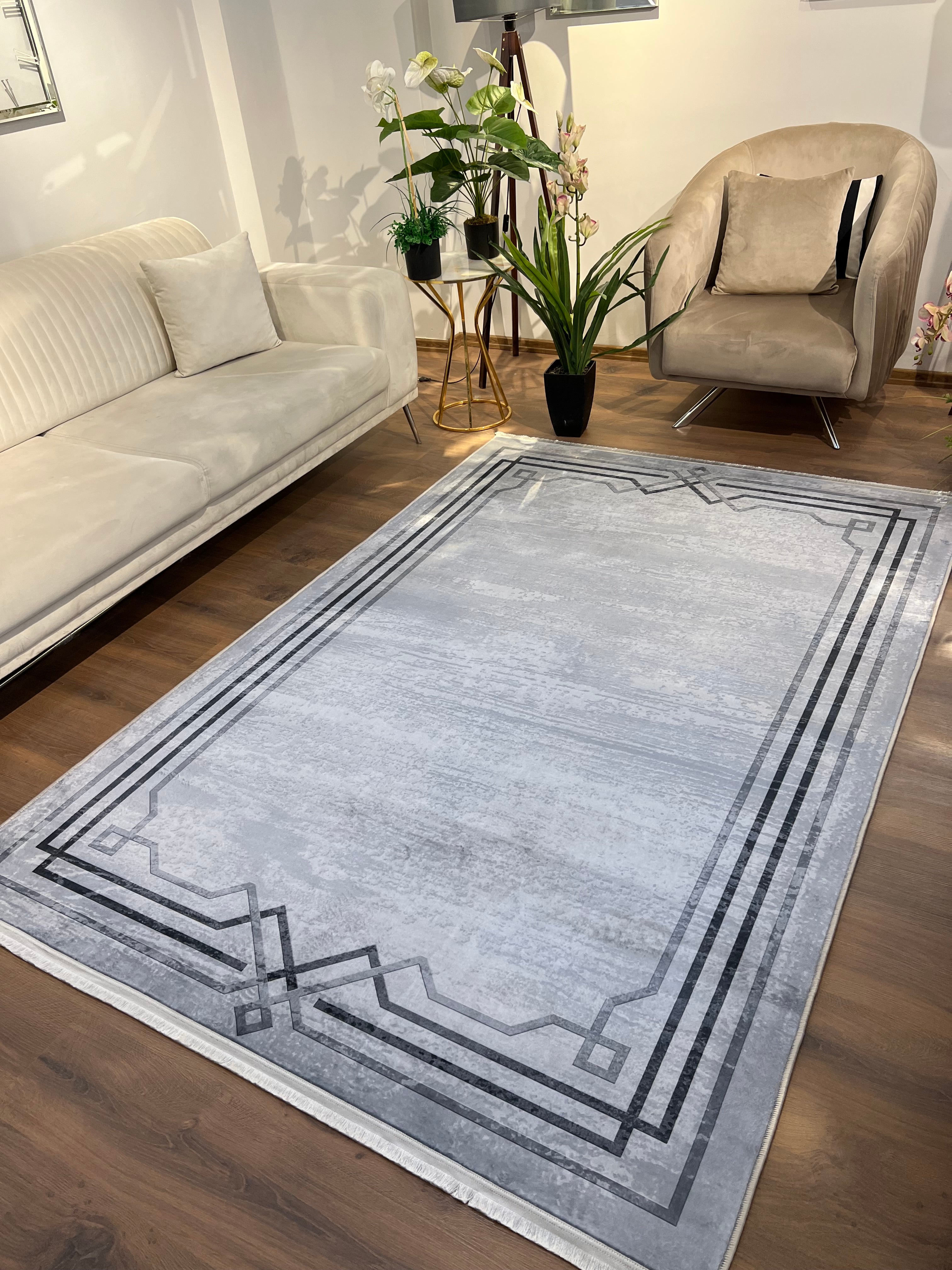 ALMY SOFT - %100 Pamuk Dokuma Taban Makinede Yıkanabilir Kaymaz Halı