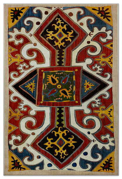 Arte HD023 Etnik Desenli Klasik Dekoratif Dokuma Halı