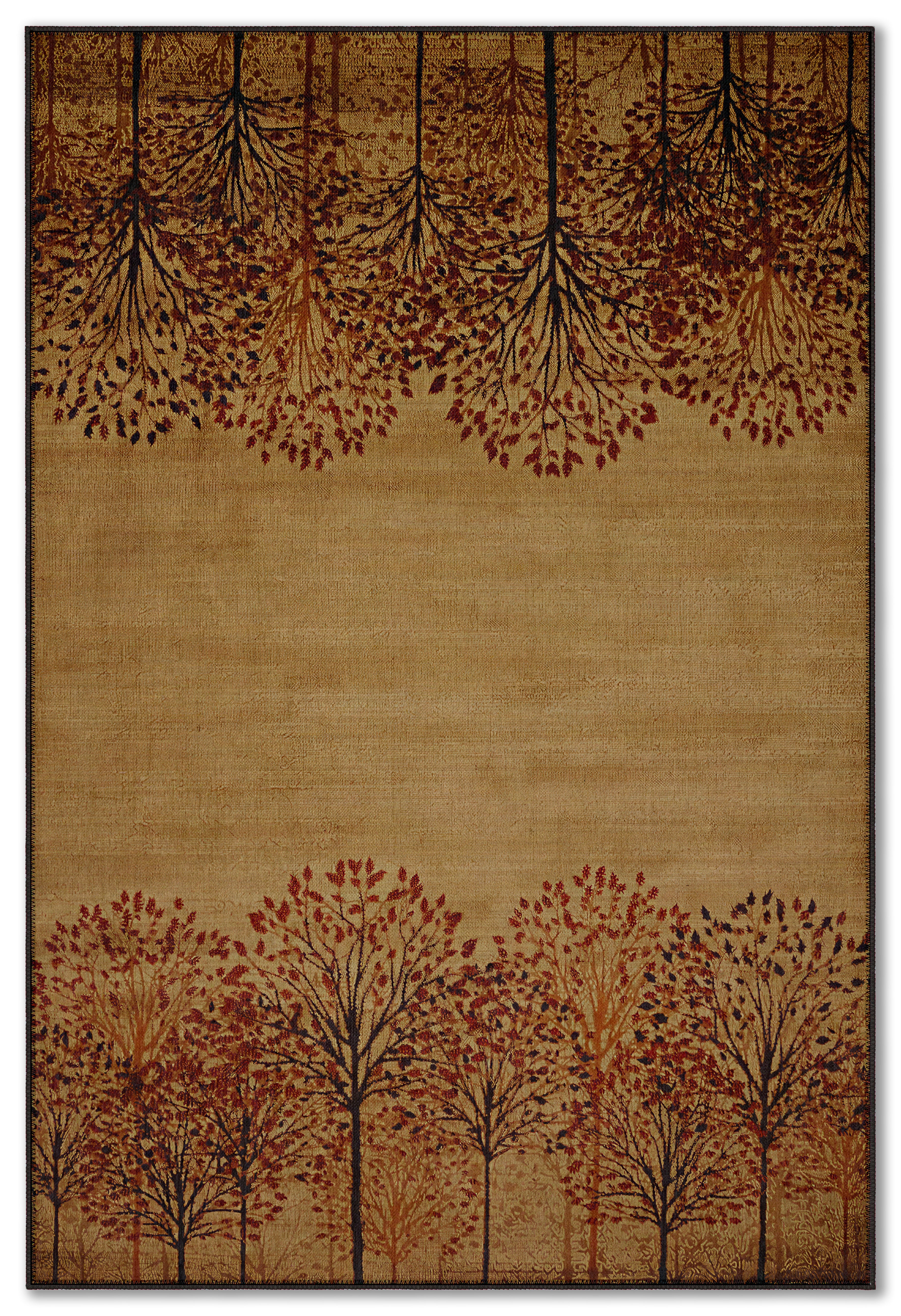 Arte HD024 Ağaç Desenli Modern Dekoratif Dokuma Halı