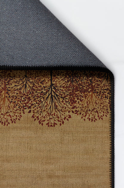 Arte HD024 Ağaç Desenli Modern Dekoratif Dokuma Halı