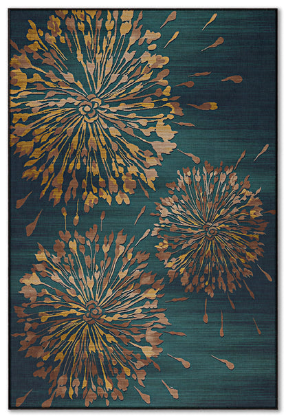 Arte HD026 Çiçek Figürlü Modern Dekoratif Dokuma Halı