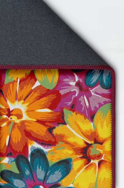 Arte HD030 Çiçek Figürlü Renkli Desenli Dekoratif Dokuma Halı