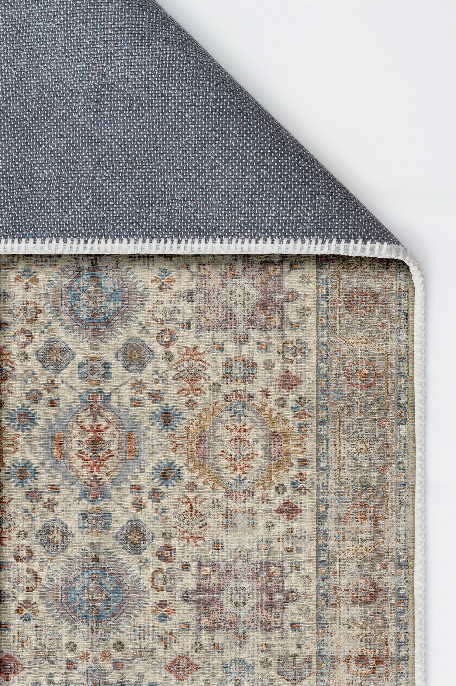 Arte VN001-1 Vintage Klasik Desenli Dekoratif Şönil Halı