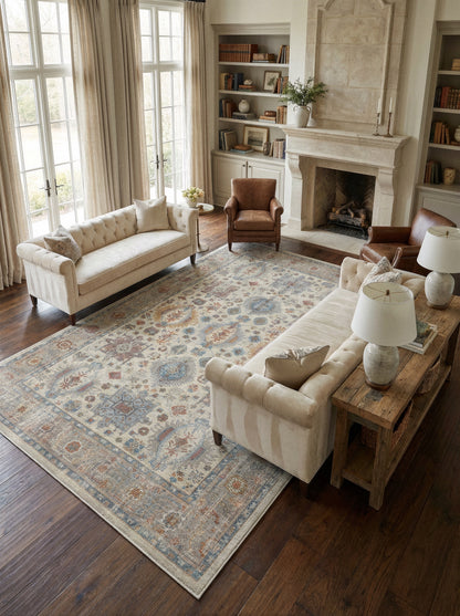 Arte VN001-1 Vintage Klasik Desenli Dekoratif Şönil Halı