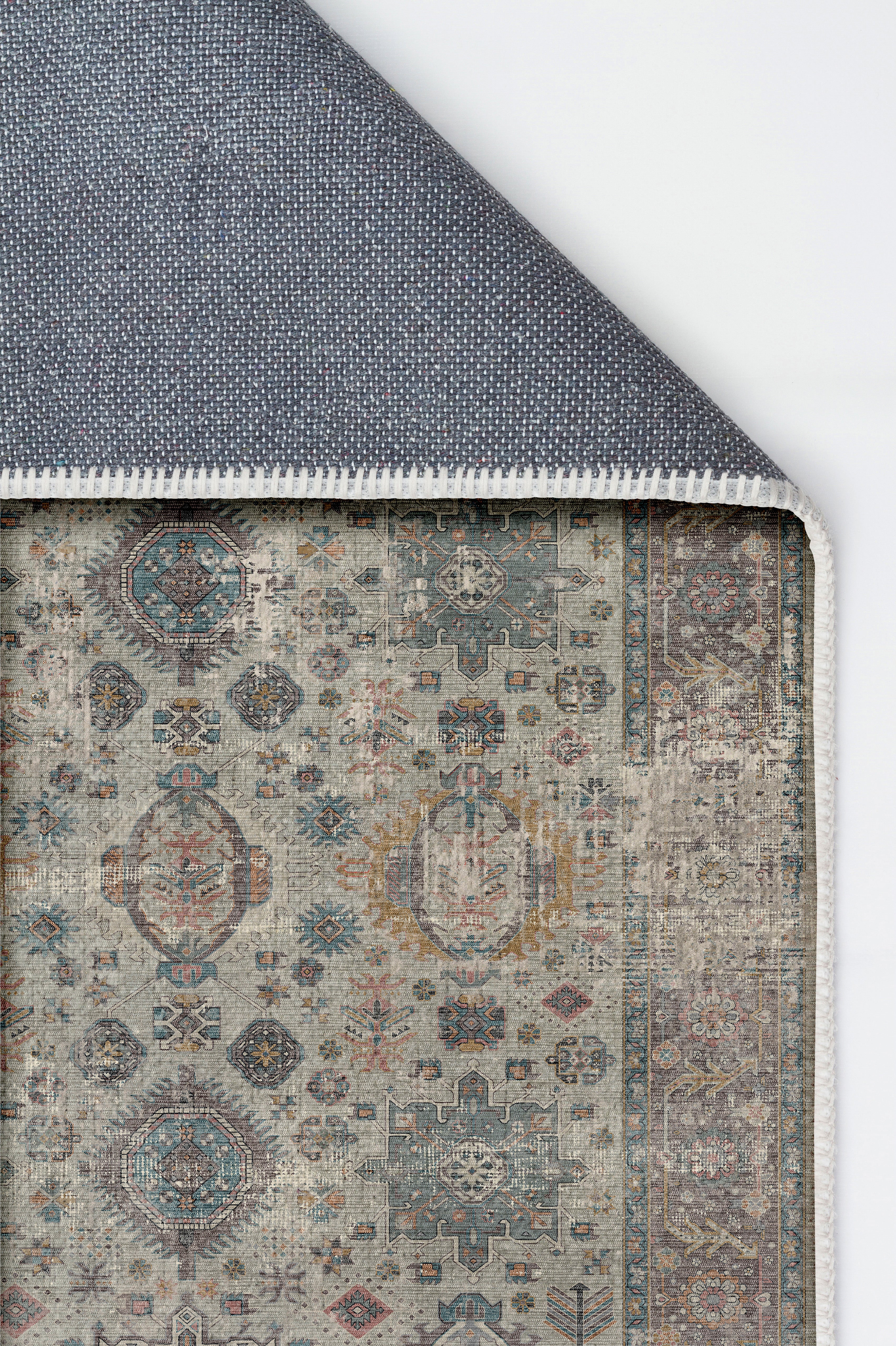 Arte VN001-2 Vintage Klasik Desenli Dekoratif Şönil Halı