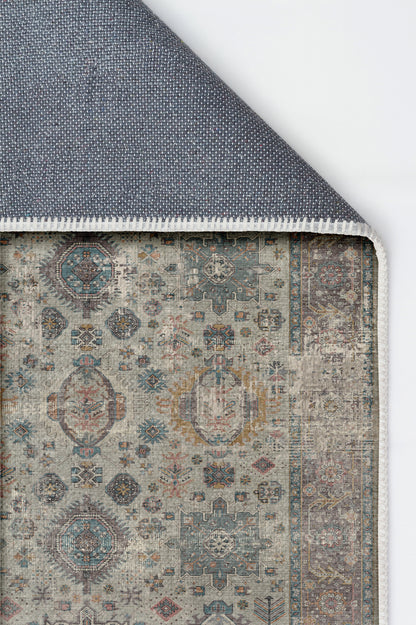 Arte VN001-2 Vintage Klasik Desenli Dekoratif Şönil Halı