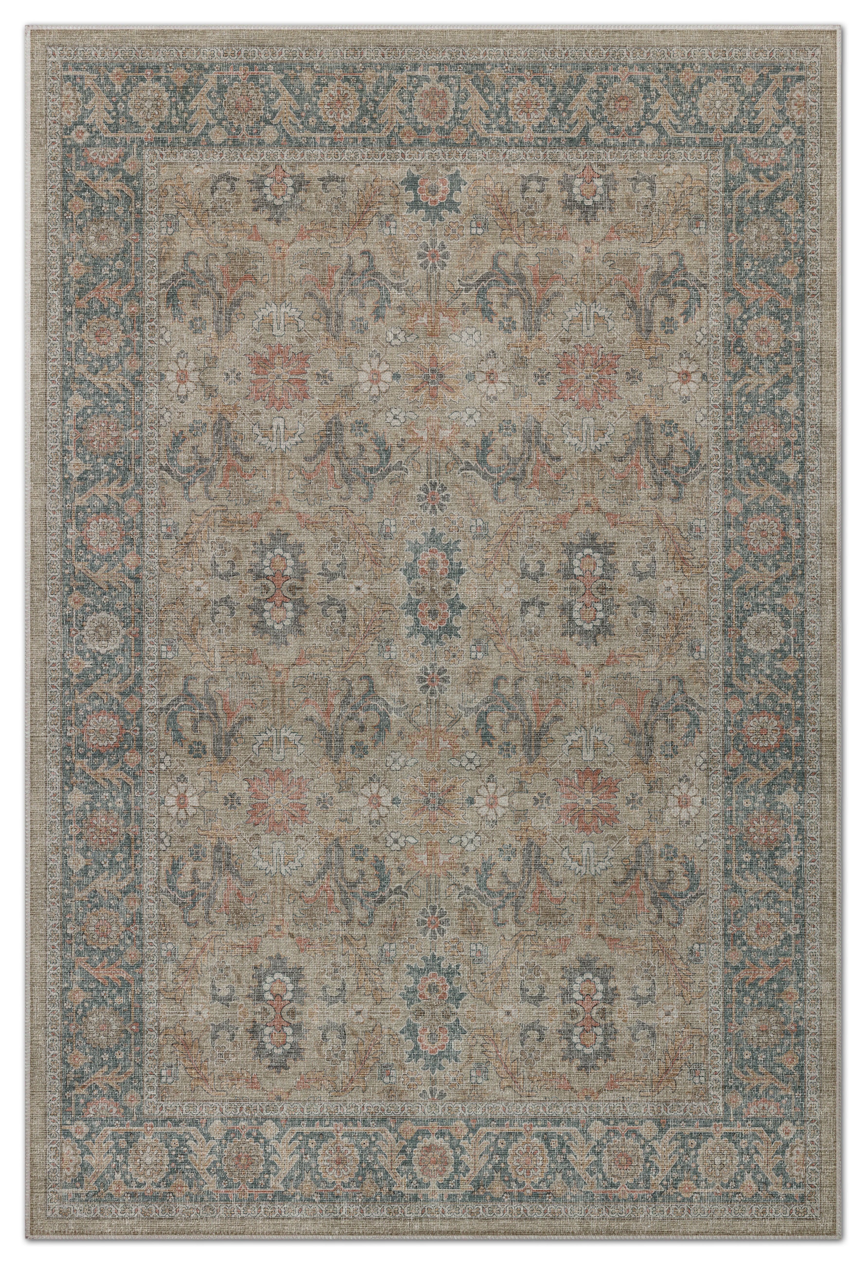 Arte VN003 Vintage Klasik Desenli Dekoratif Şönil Halı