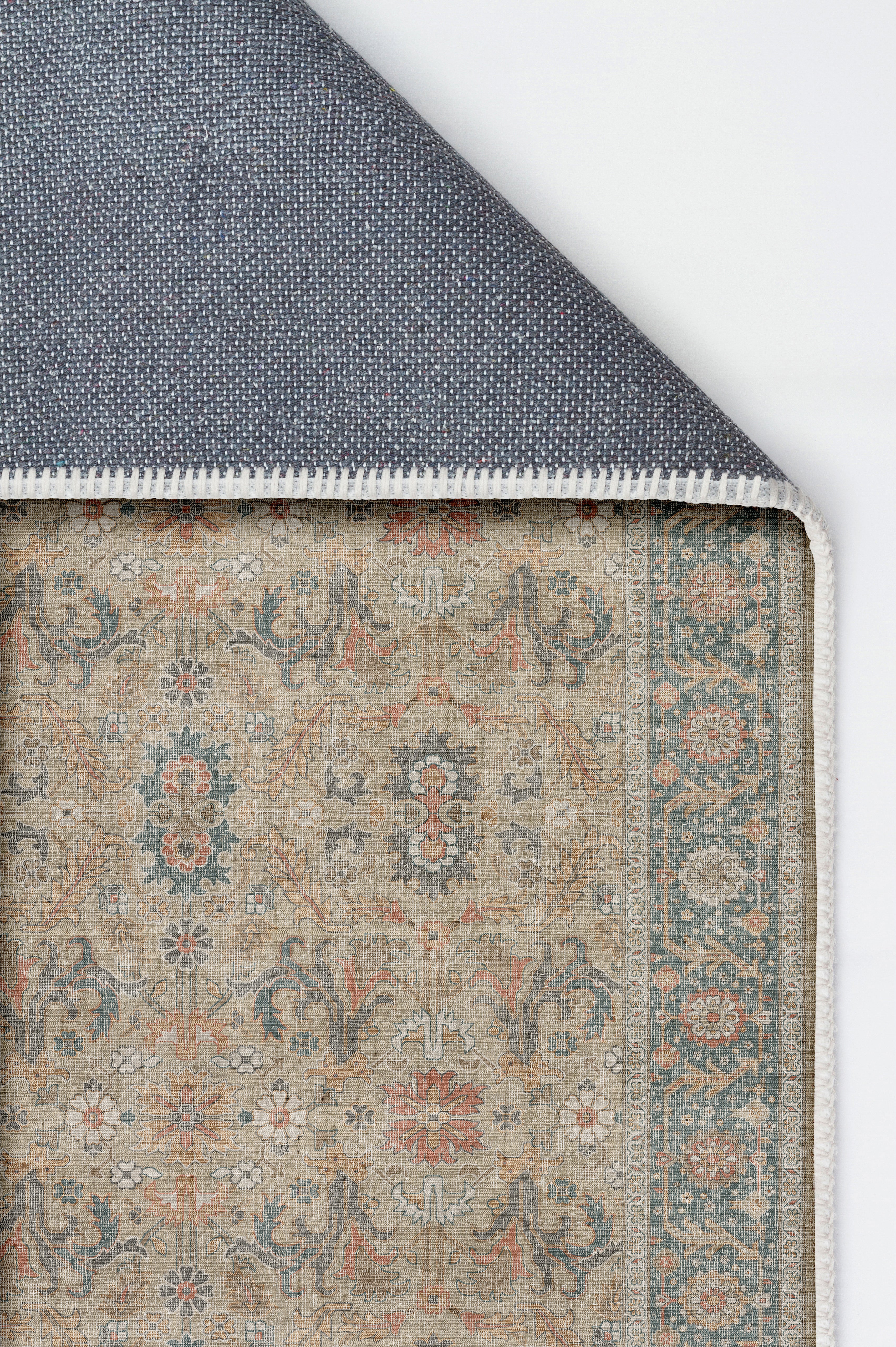 Arte VN003 Vintage Klasik Desenli Dekoratif Şönil Halı