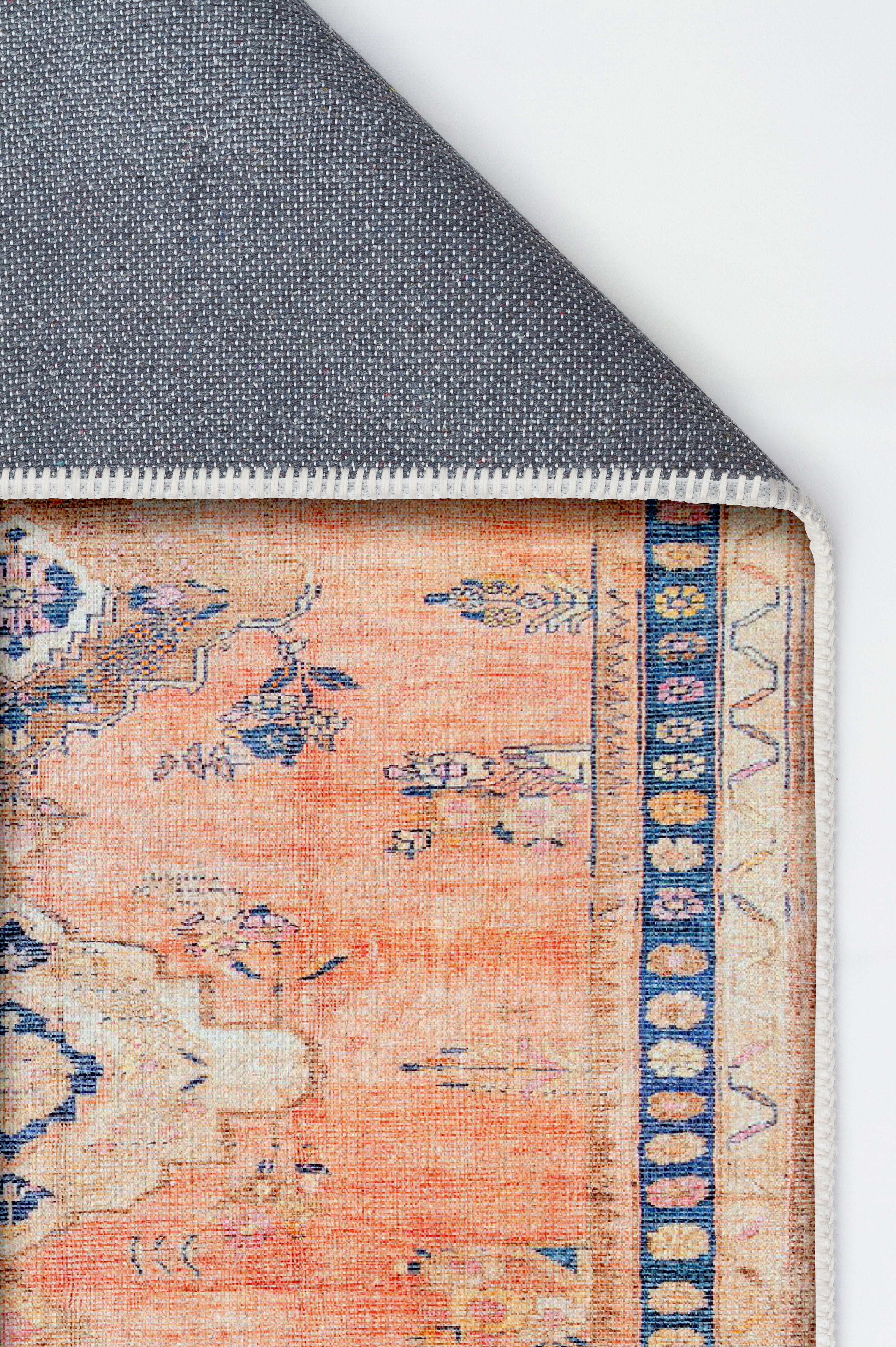 Arte VN005 Vintage Klasik Desenli Dekoratif Şönil Halı