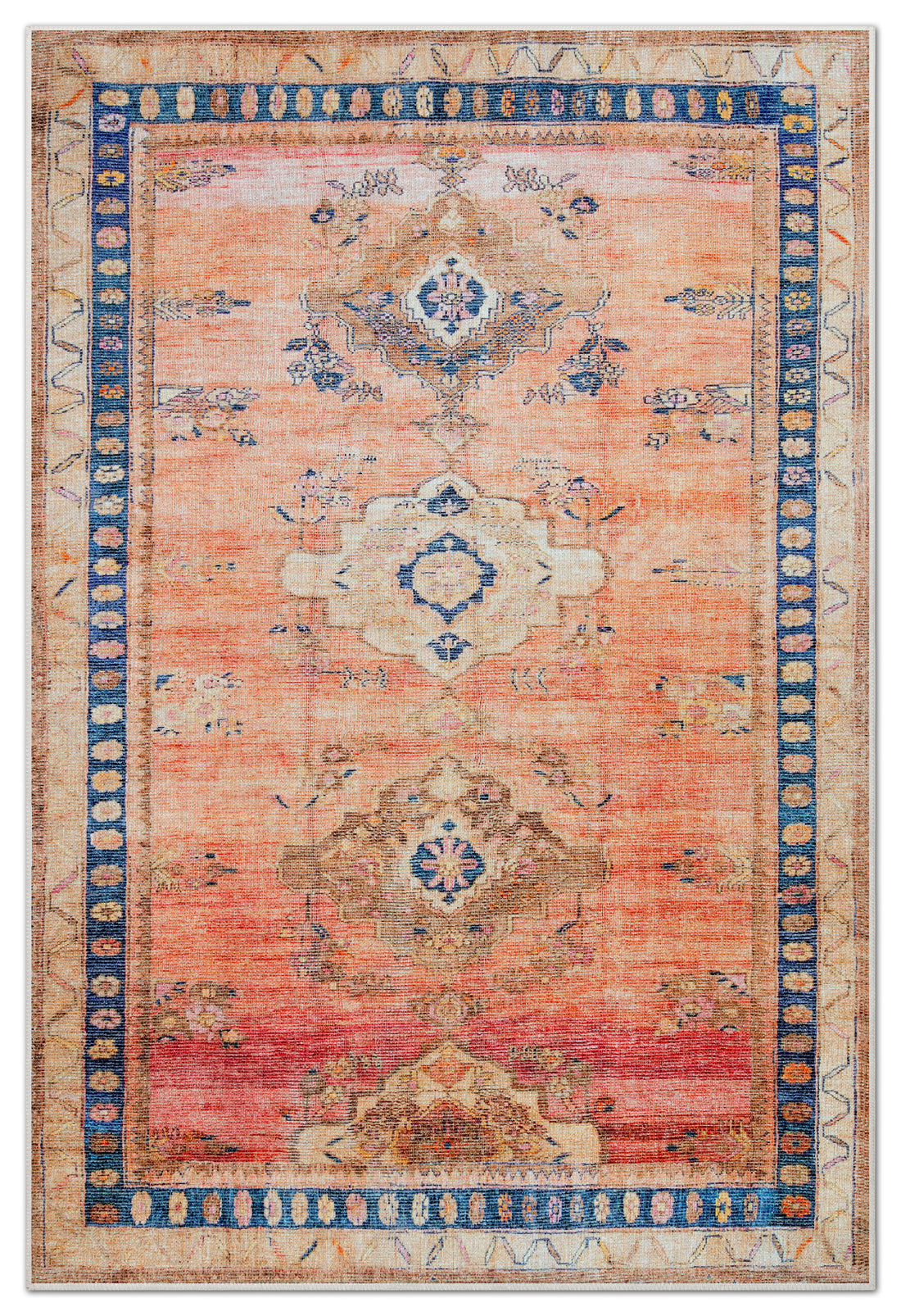 Arte VN005 Vintage Klasik Desenli Dekoratif Şönil Halı