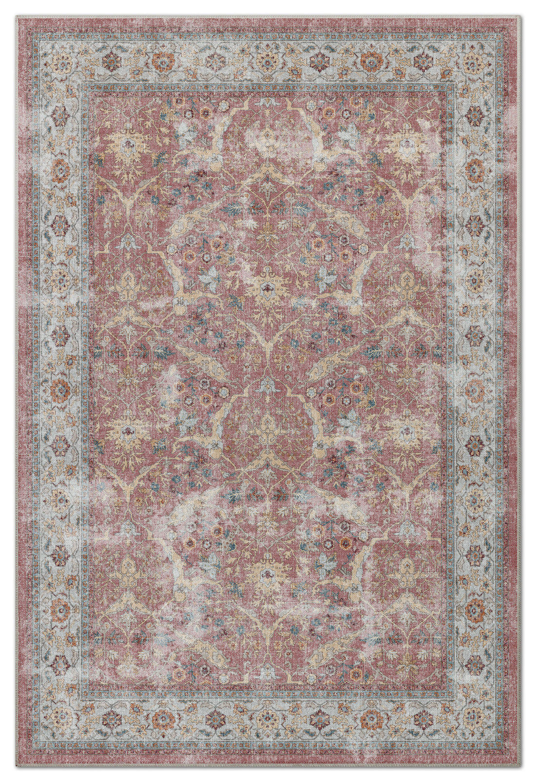 Arte VN007 Vintage Klasik Desenli Dekoratif Şönil Halı