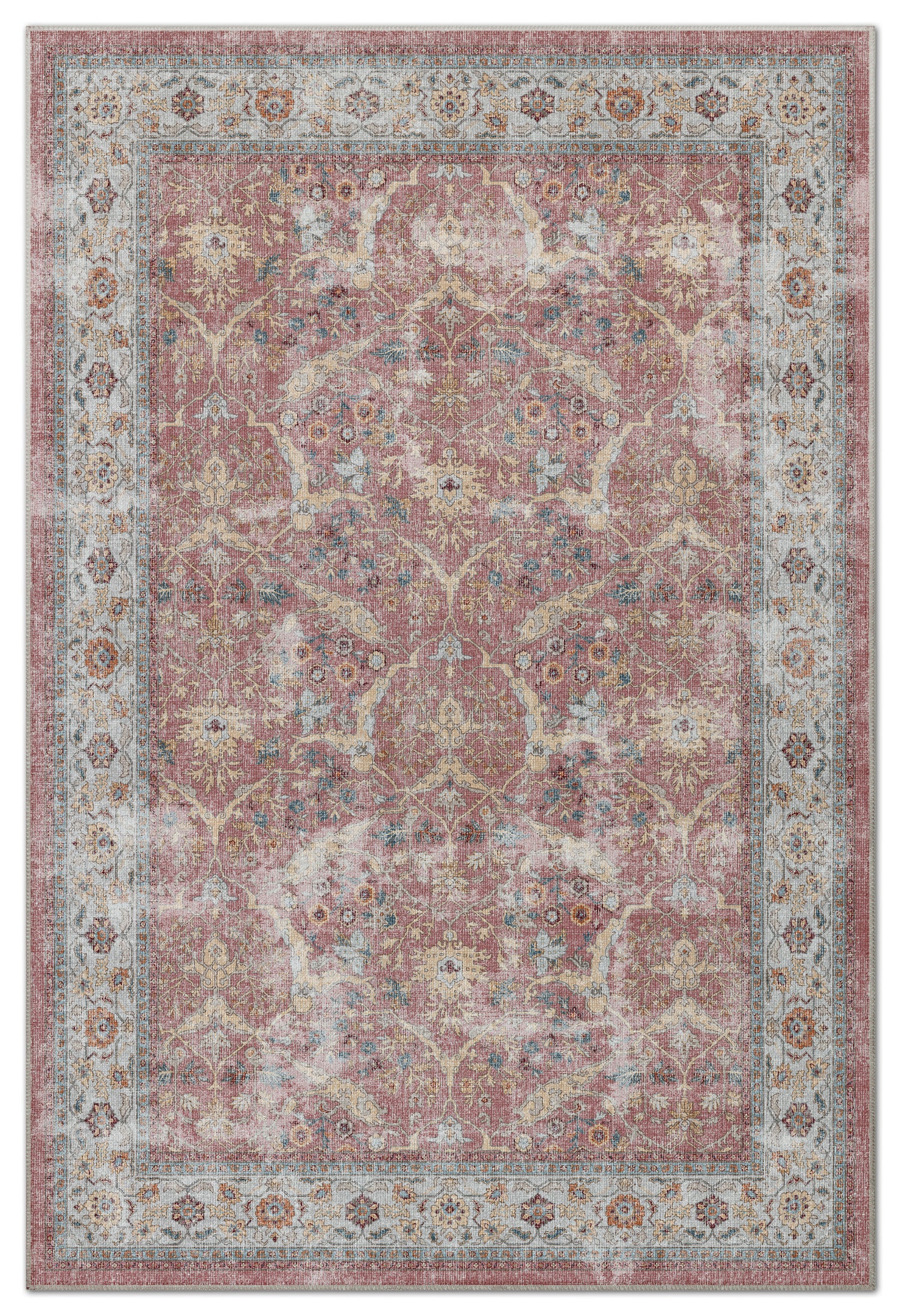 Arte VN007 Vintage Klasik Desenli Dekoratif Şönil Halı