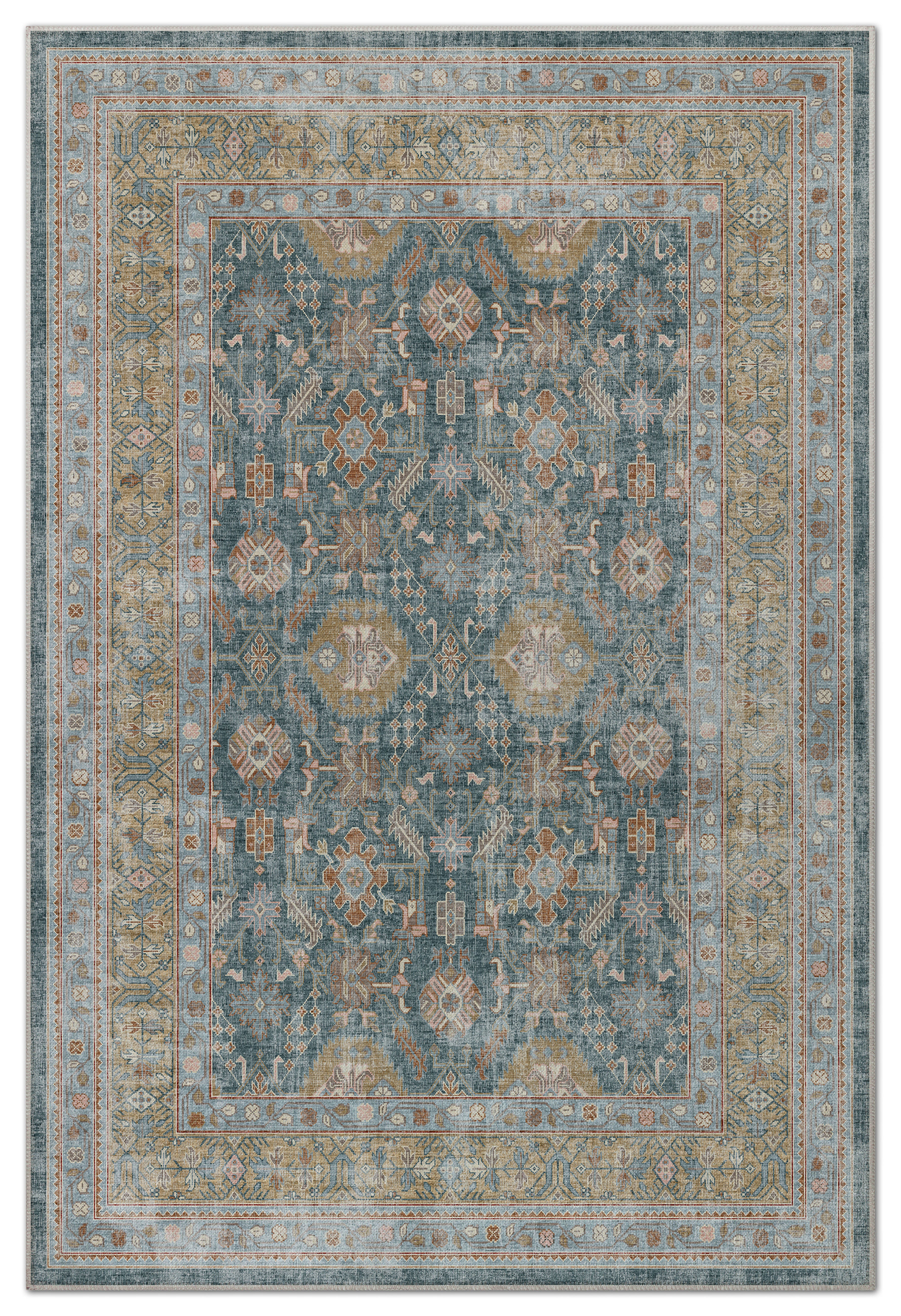 Arte VN008-1 Vintage Klasik Desenli Dekoratif Şönil Halı