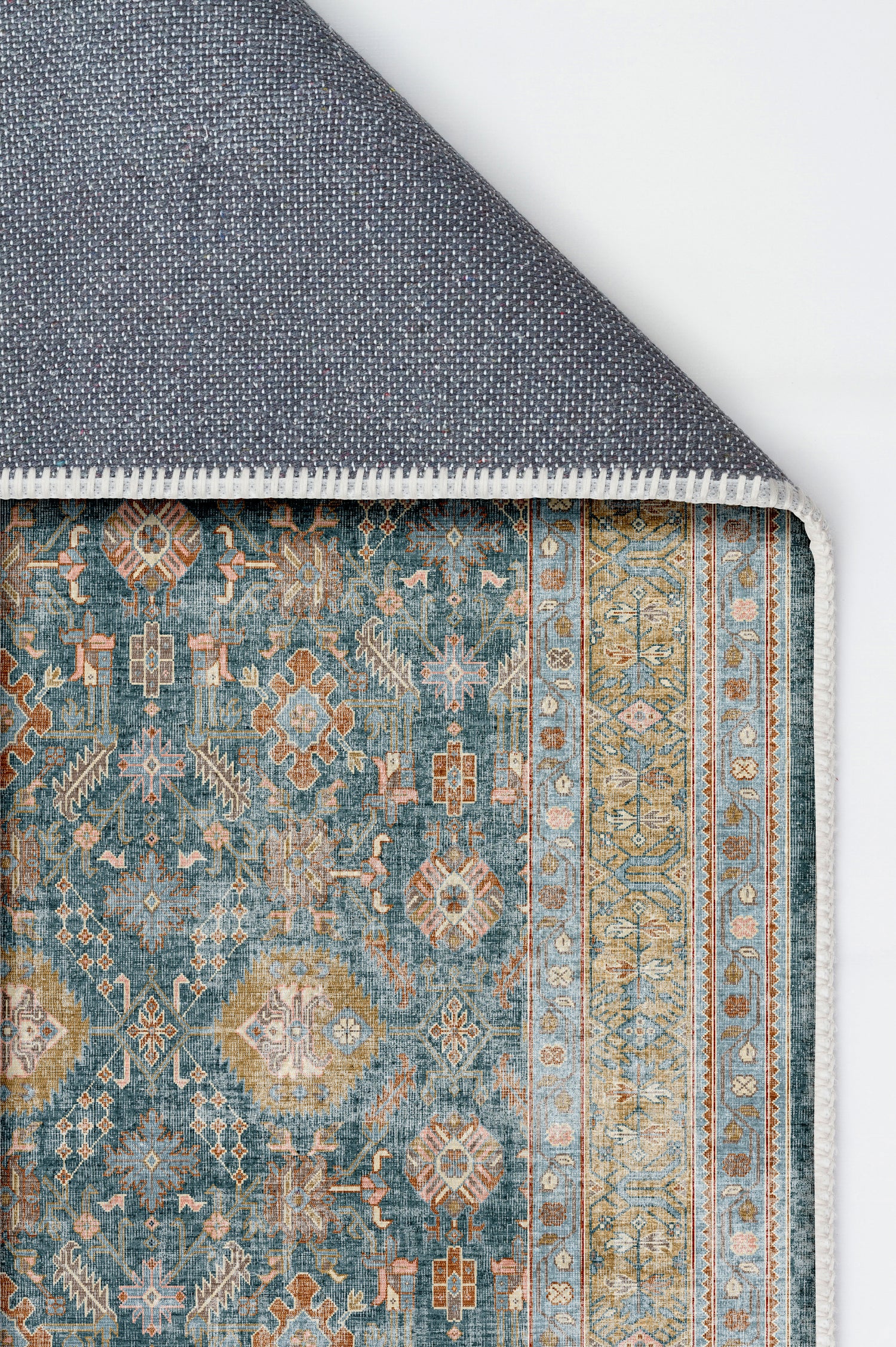 Arte VN008-1 Vintage Klasik Desenli Dekoratif Şönil Halı