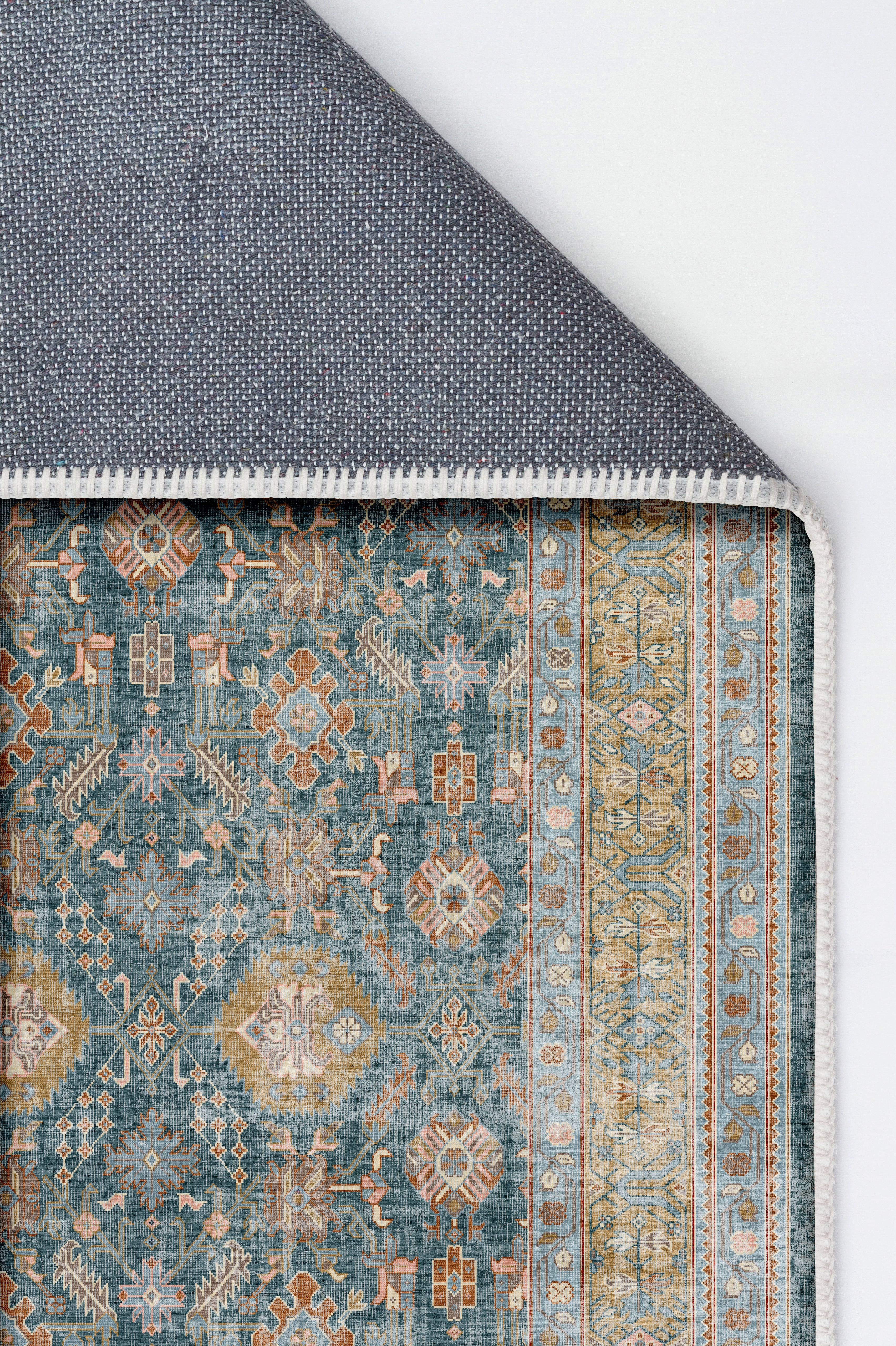 Arte VN008-1 Vintage Klasik Desenli Dekoratif Şönil Halı