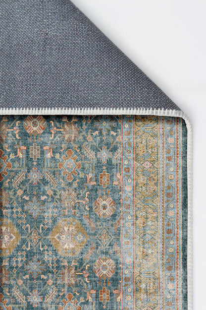 Arte VN008-1 Vintage Klasik Desenli Dekoratif Şönil Halı