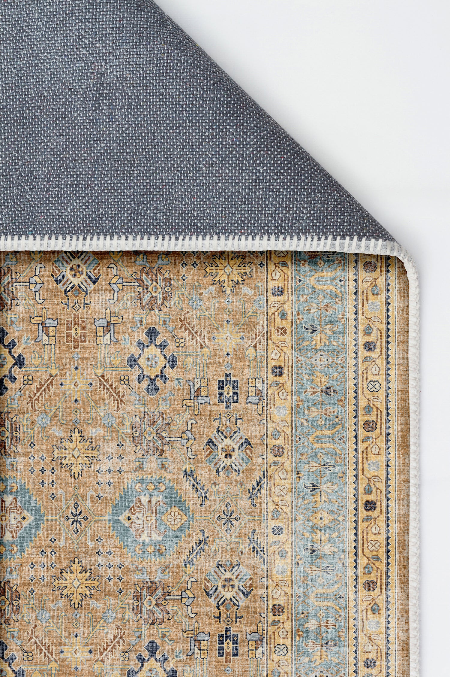 Arte VN008-2 Vintage Klasik Desenli Dekoratif Şönil Halı