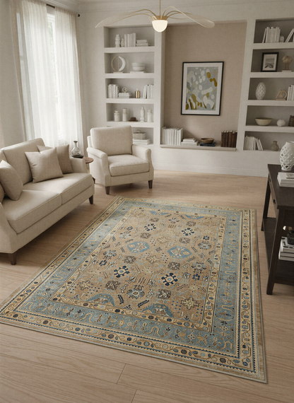 Arte VN008-2 Vintage Klasik Desenli Dekoratif Şönil Halı