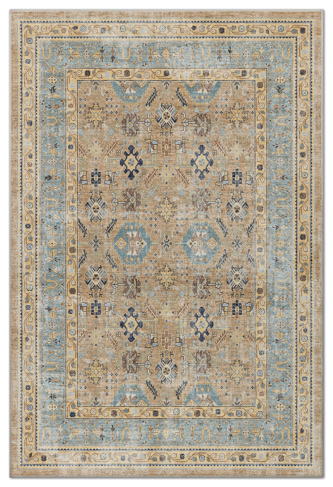 Arte VN008-2 Vintage Klasik Desenli Dekoratif Şönil Halı