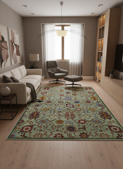 Arte VN010-1 Vintage Klasik Desenli Dekoratif Şönil Halı