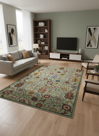 Arte VN010-1 Vintage Klasik Desenli Dekoratif Şönil Halı