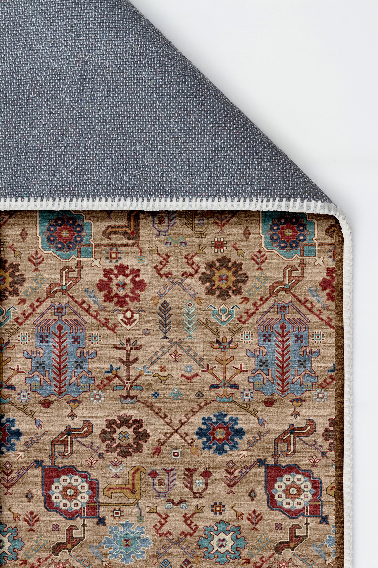 Arte VN010-2 Vintage Klasik Desenli Dekoratif Şönil Halı