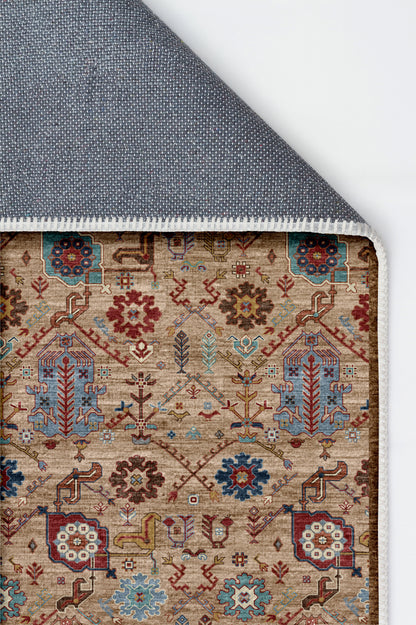 Arte VN010-2 Vintage Klasik Desenli Dekoratif Şönil Halı