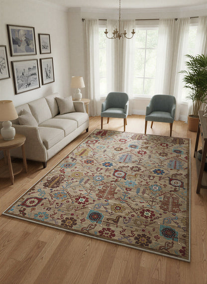 Arte VN010-2 Vintage Klasik Desenli Dekoratif Şönil Halı