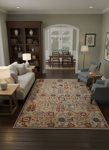 Arte VN010-2 Vintage Klasik Desenli Dekoratif Şönil Halı