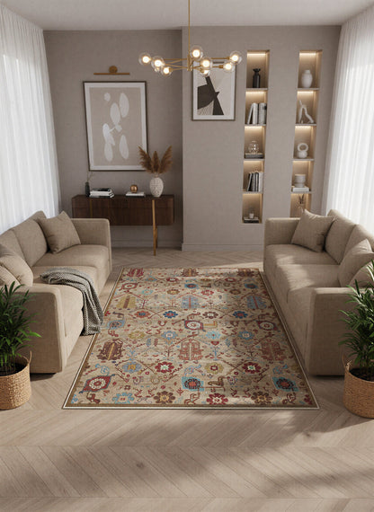 Arte VN010-2 Vintage Klasik Desenli Dekoratif Şönil Halı