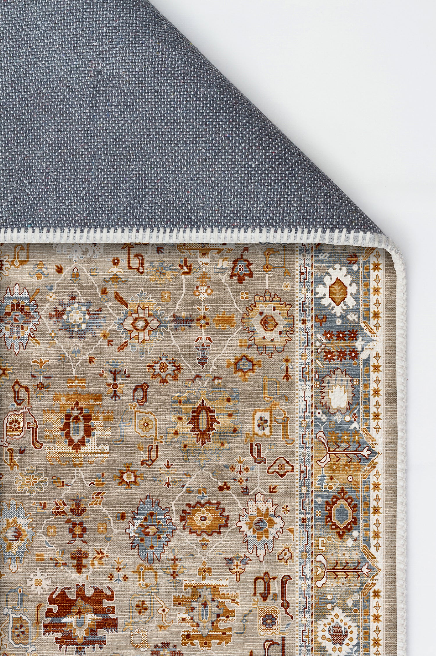 Arte VN016 Vintage Klasik Desenli Dekoratif Şönil Halı