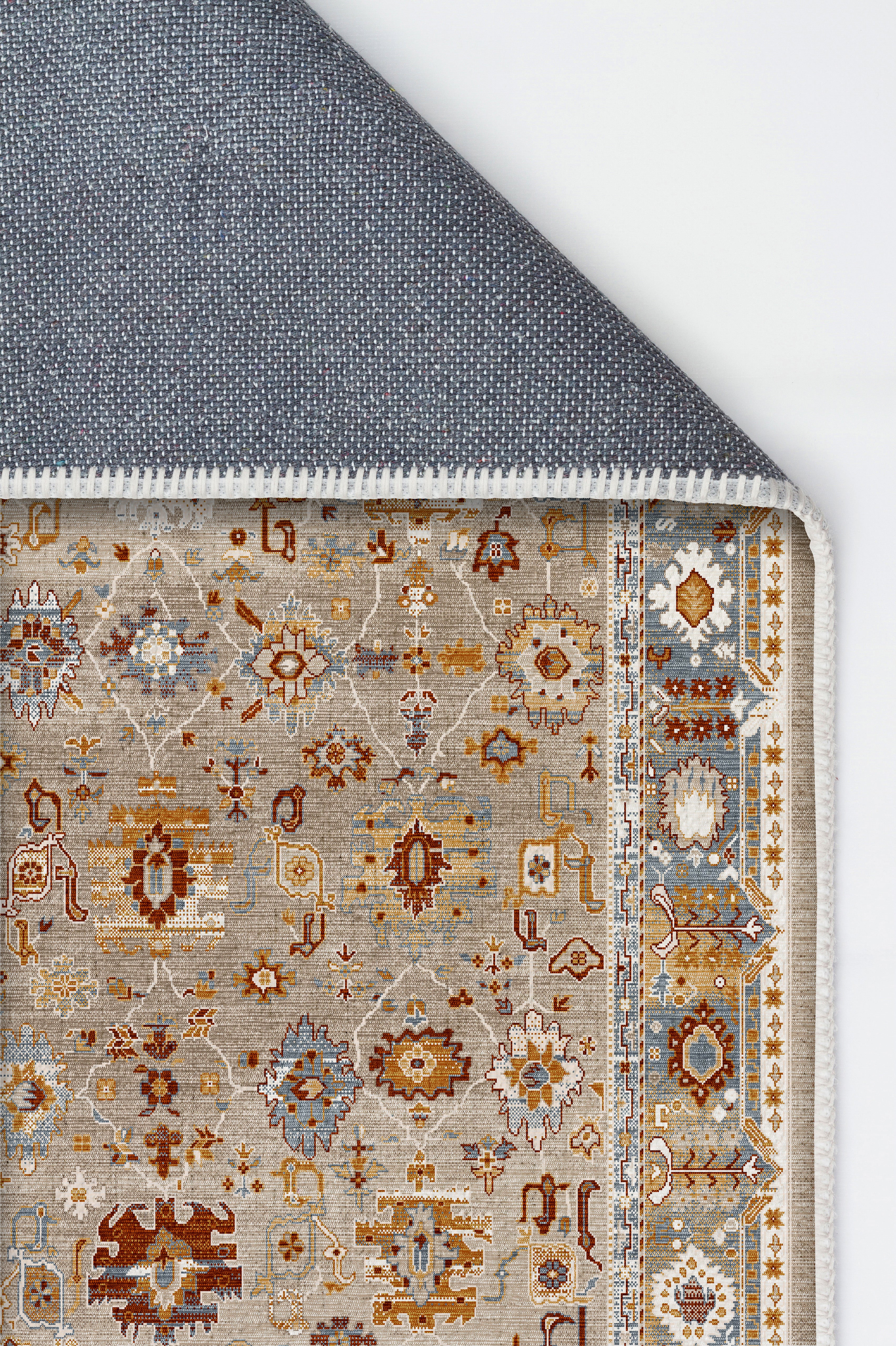 Arte VN016 Vintage Klasik Desenli Dekoratif Şönil Halı