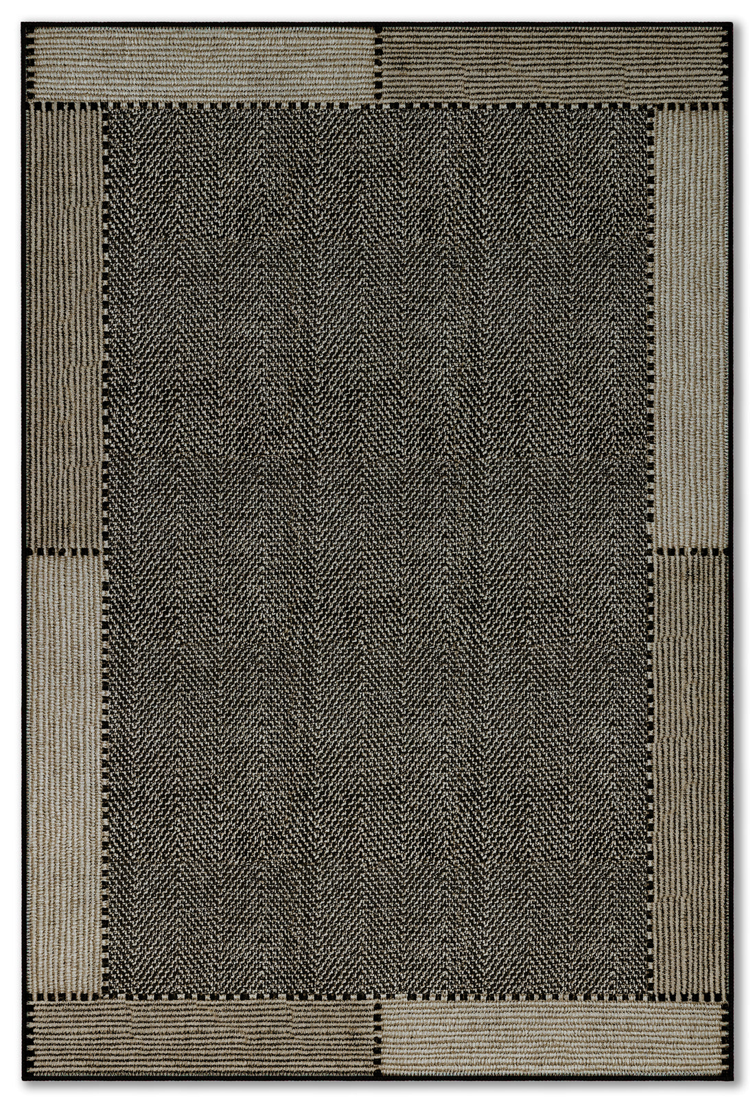 Arte VN018-1 Modern Balıksırtı Desenli Dekoratif Şönil Halı