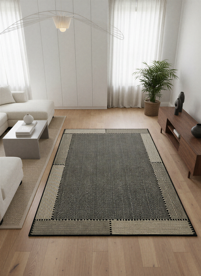 Arte VN018-1 Modern Balıksırtı Desenli Dekoratif Şönil Halı