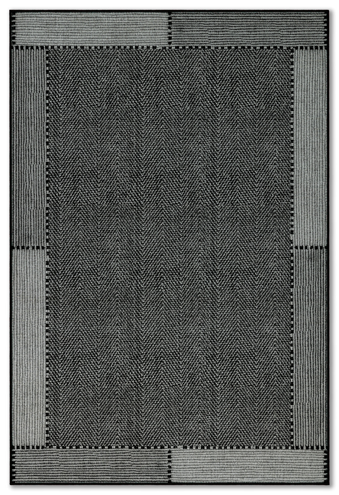 Arte VN018-2 Modern Balıksırtı Desenli Dekoratif Şönil Halı