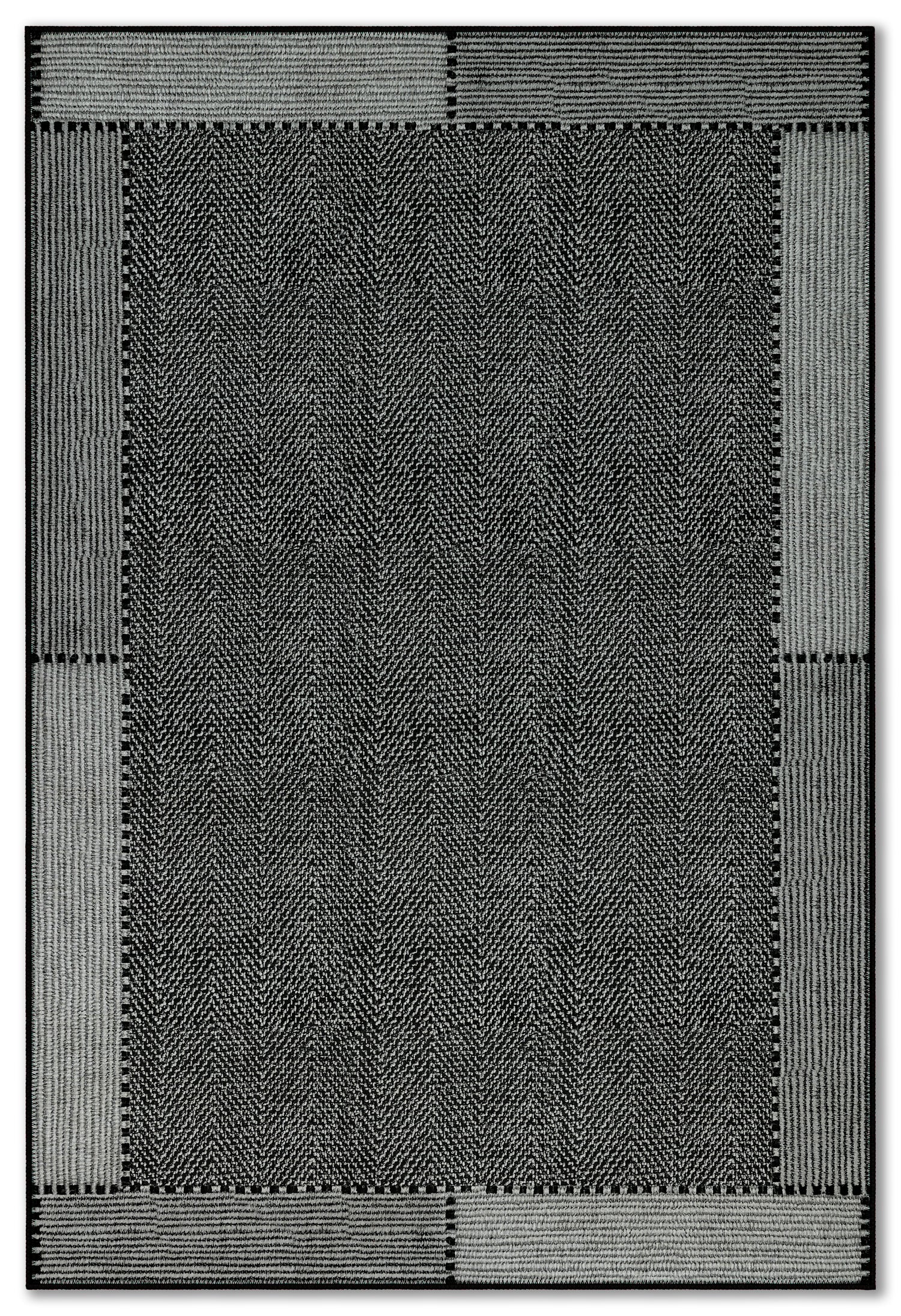 Arte VN018-2 Modern Balıksırtı Desenli Dekoratif Şönil Halı