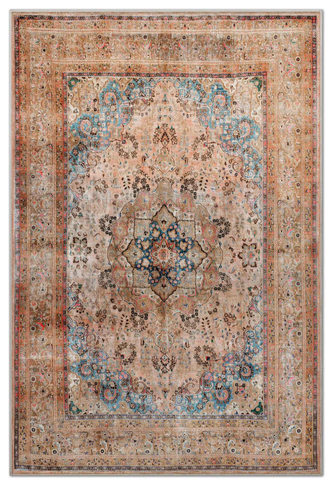 Arte VN019 Vintage Klasik Desenli Dekoratif Şönil Halı