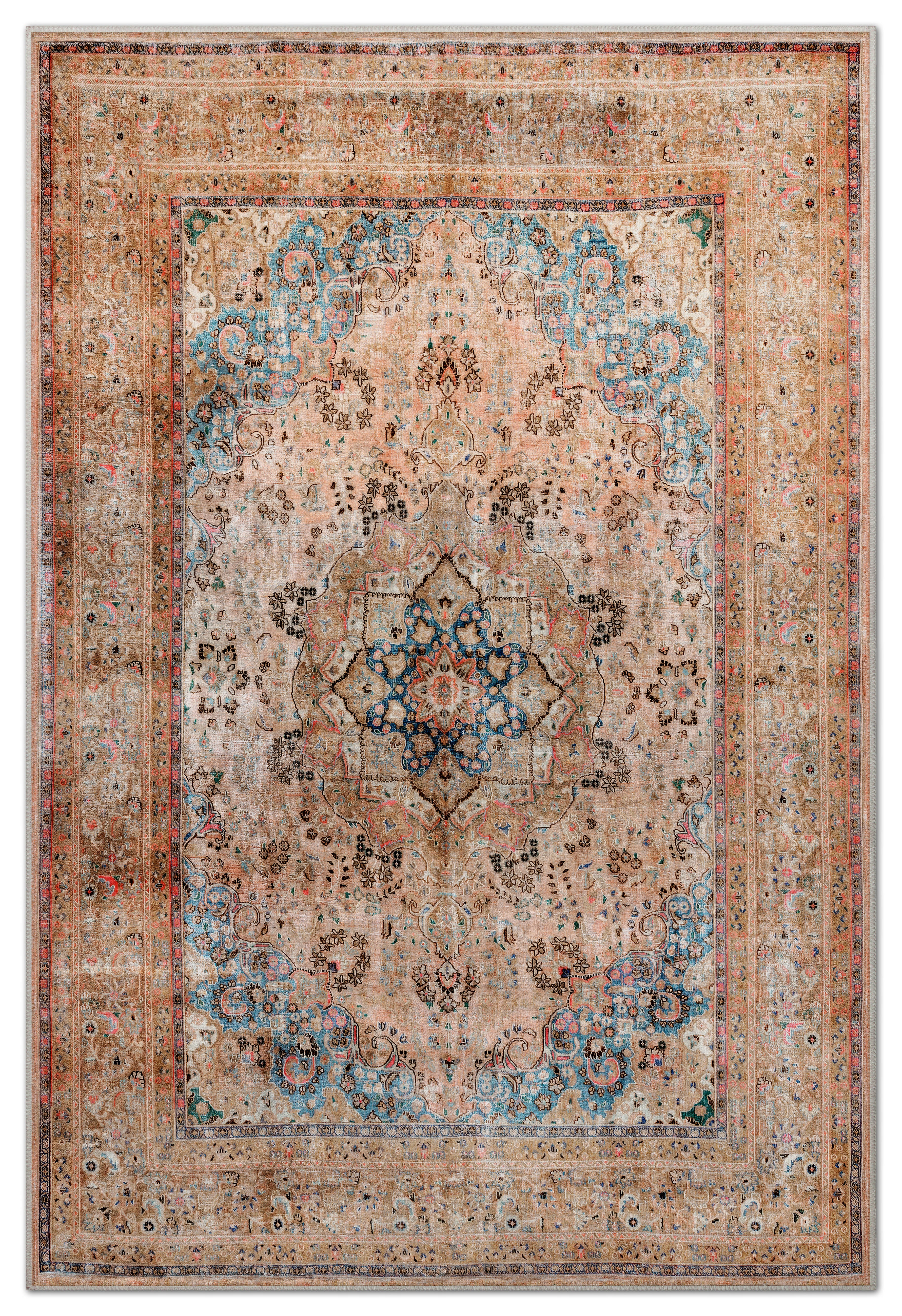 Arte VN019 Vintage Klasik Desenli Dekoratif Şönil Halı