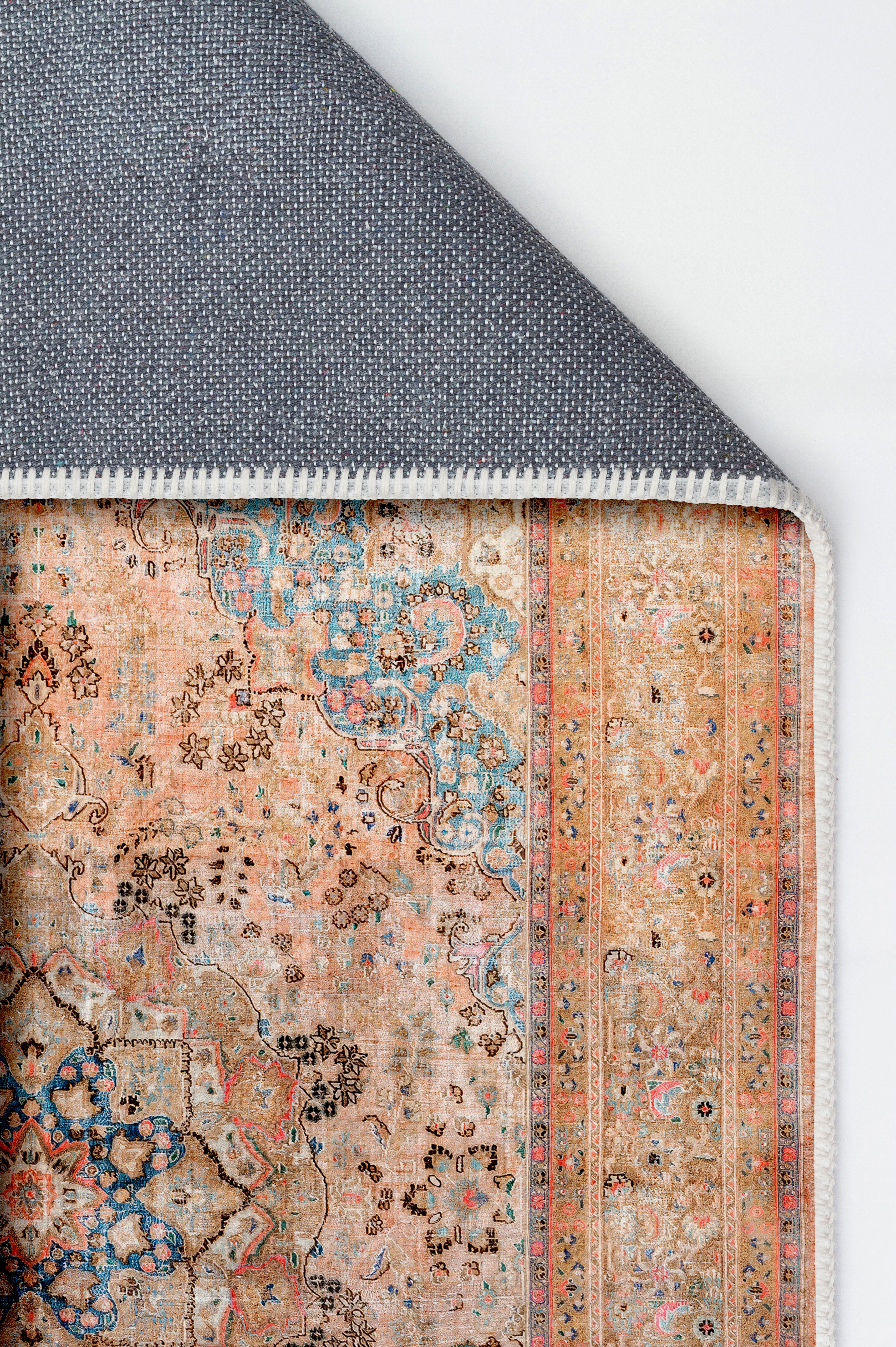 Arte VN019 Vintage Klasik Desenli Dekoratif Şönil Halı