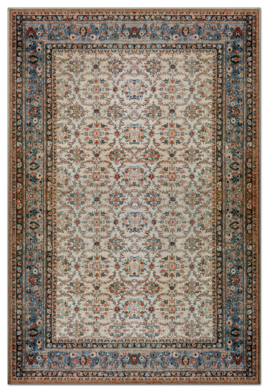 Arte VN020 Vintage Klasik Desenli Dekoratif Şönil Halı