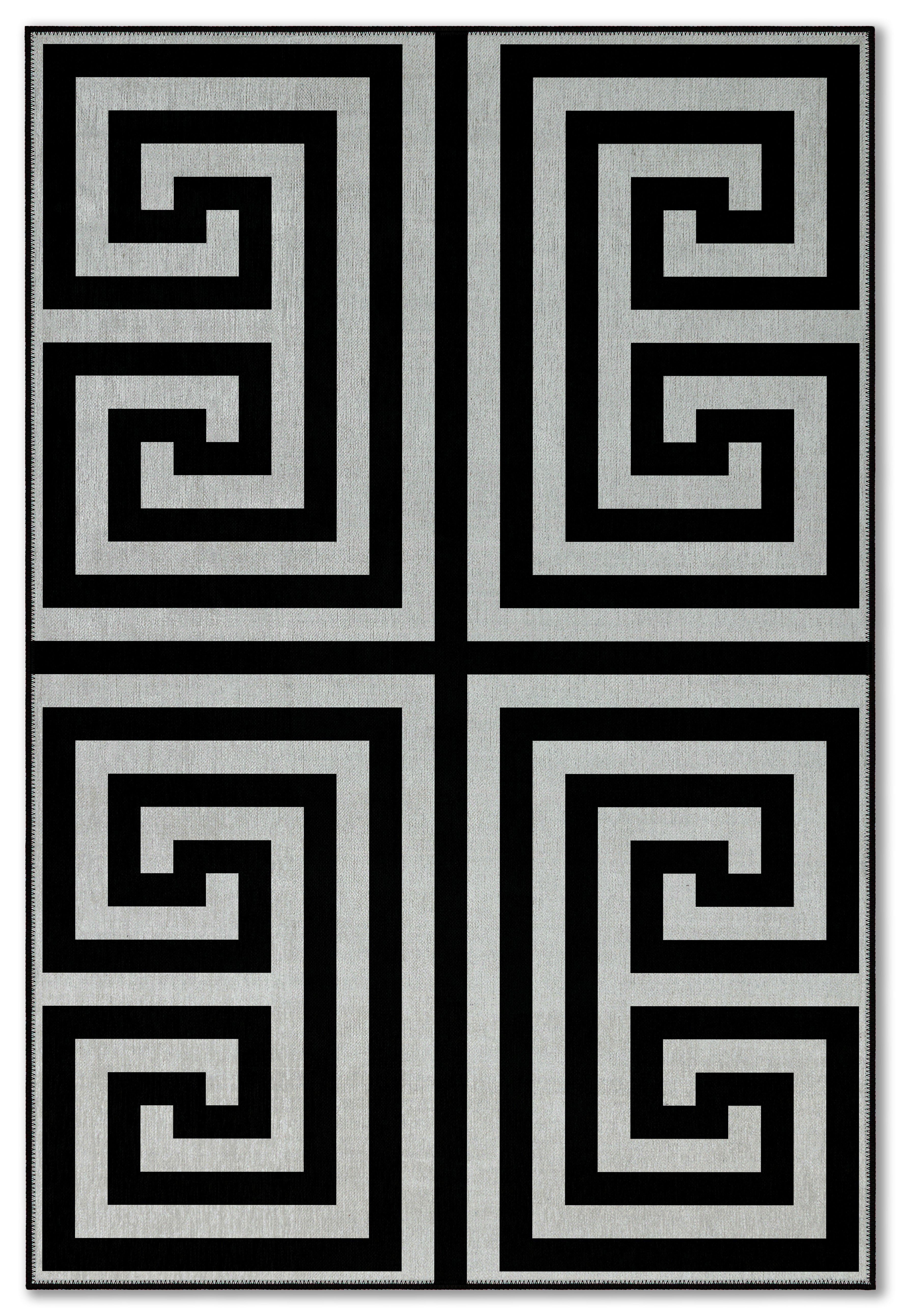 Arte VN024 Modern Geometrik Labirent Desenli Dekoratif Şönil Halı