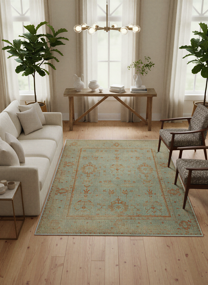 Arte VN025 Vintage Klasik Desenli Dekoratif Şönil Halı