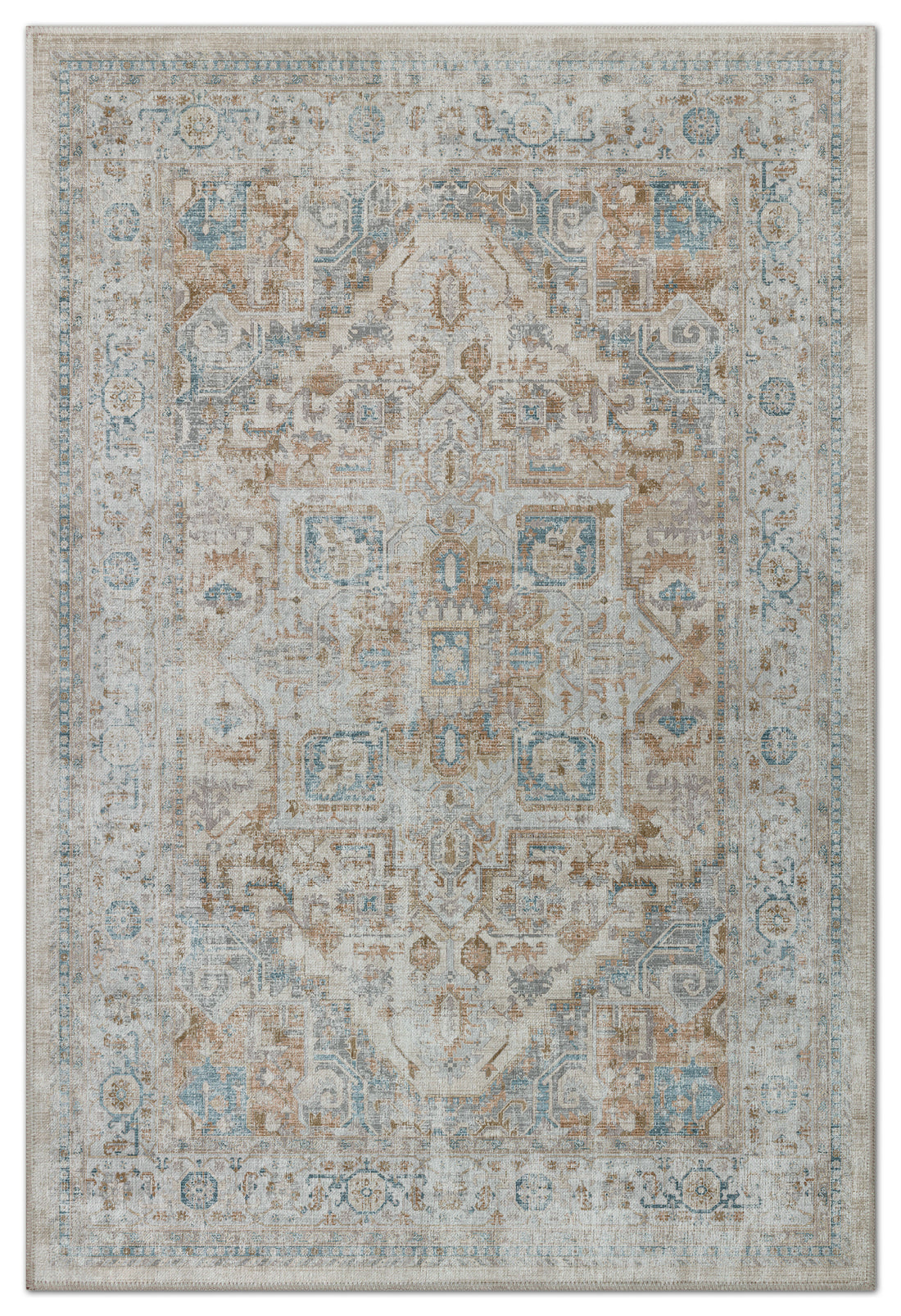 Arte VN026 Vintage Klasik Desenli Dekoratif Şönil Halı