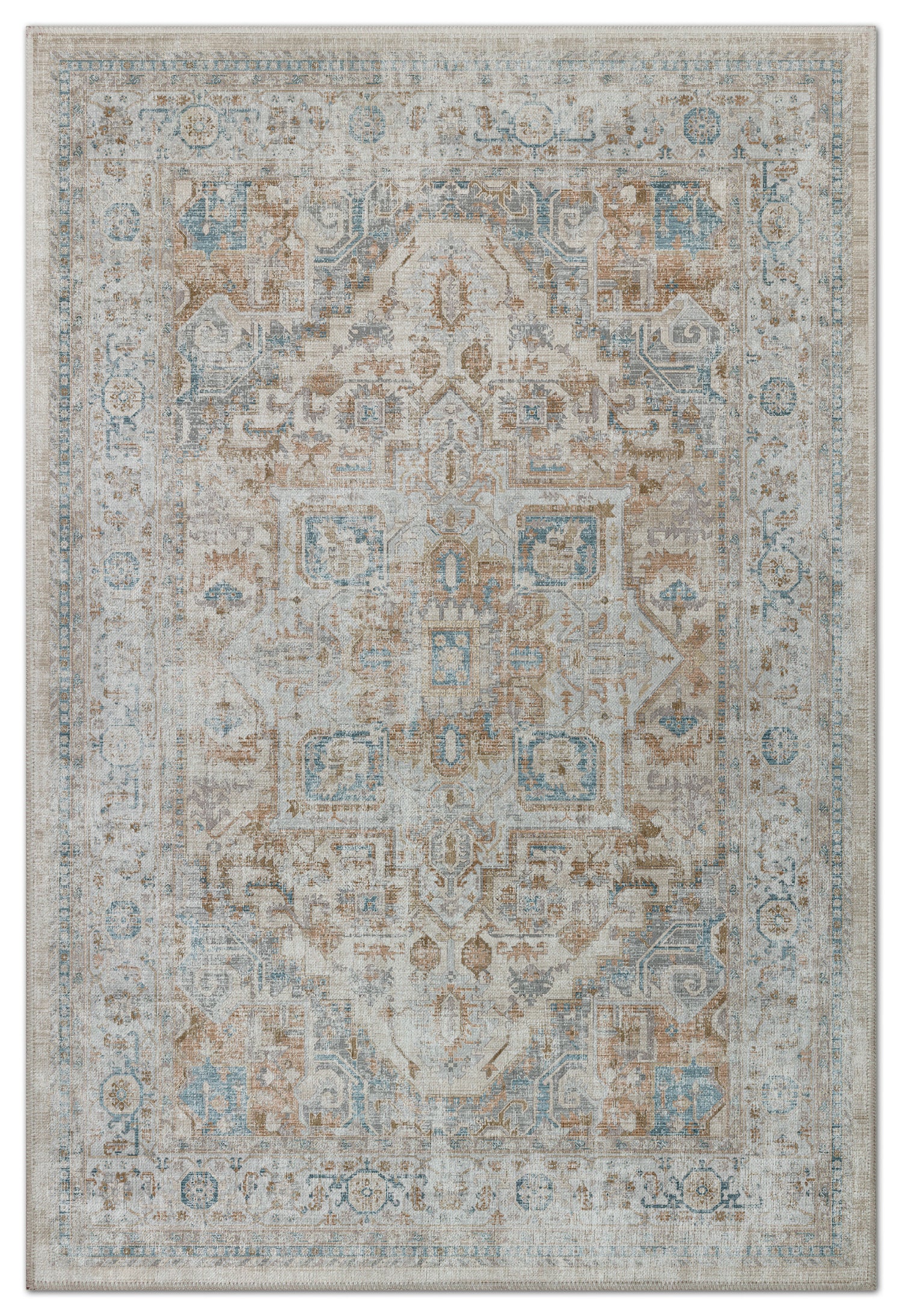 Arte VN026 Vintage Klasik Desenli Dekoratif Şönil Halı