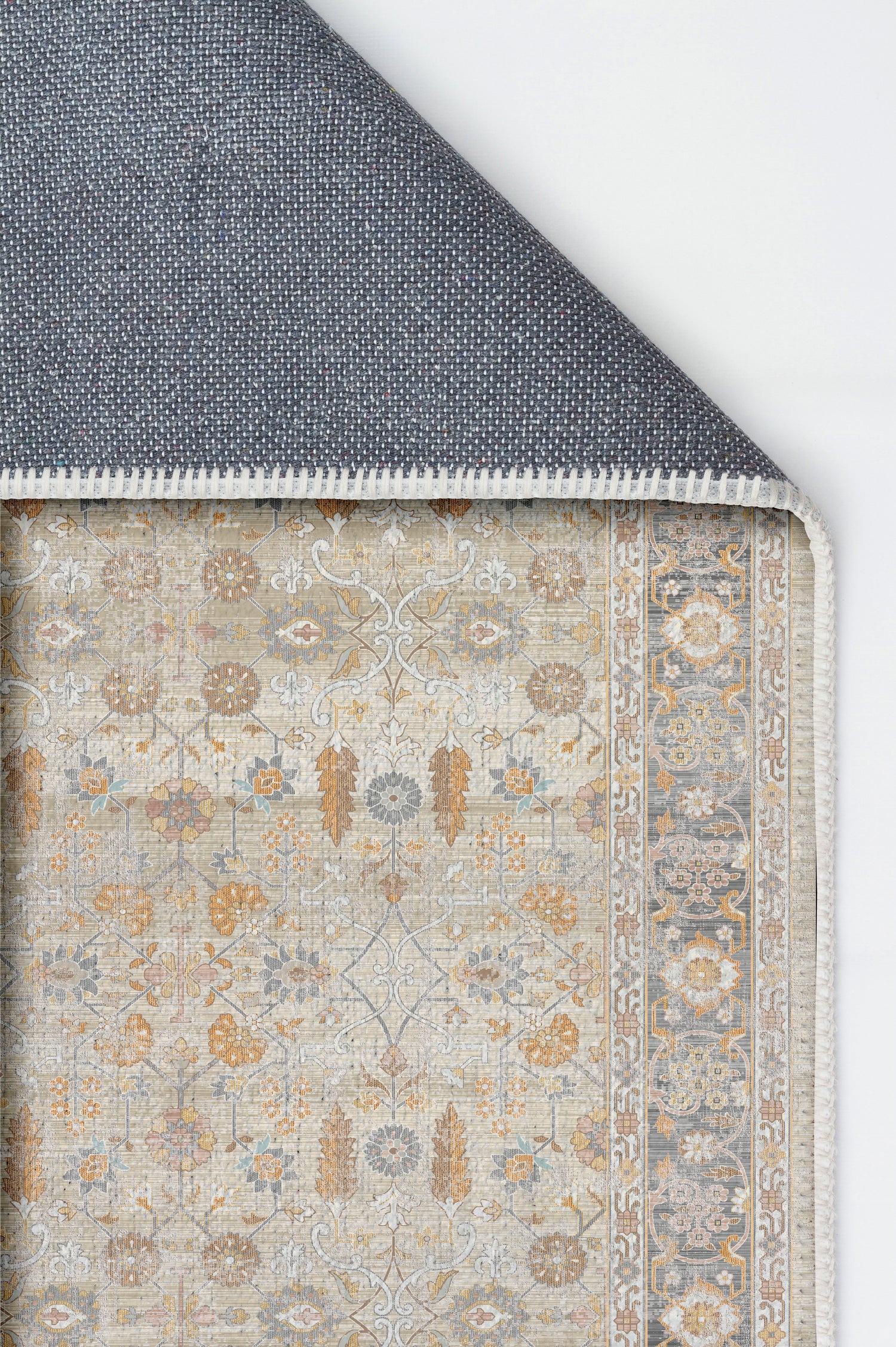 Arte VN027 Vintage Klasik Desenli Dekoratif Şönil Halı