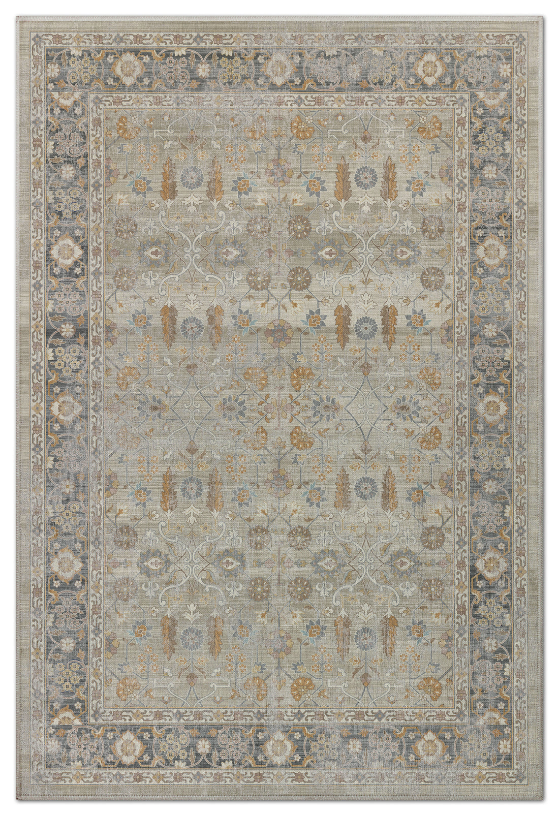 Arte VN027 Vintage Klasik Desenli Dekoratif Şönil Halı